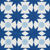 Schumacher Cosmos Blue Fabric