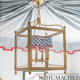 Schumacher Cosmos Blue Fabric