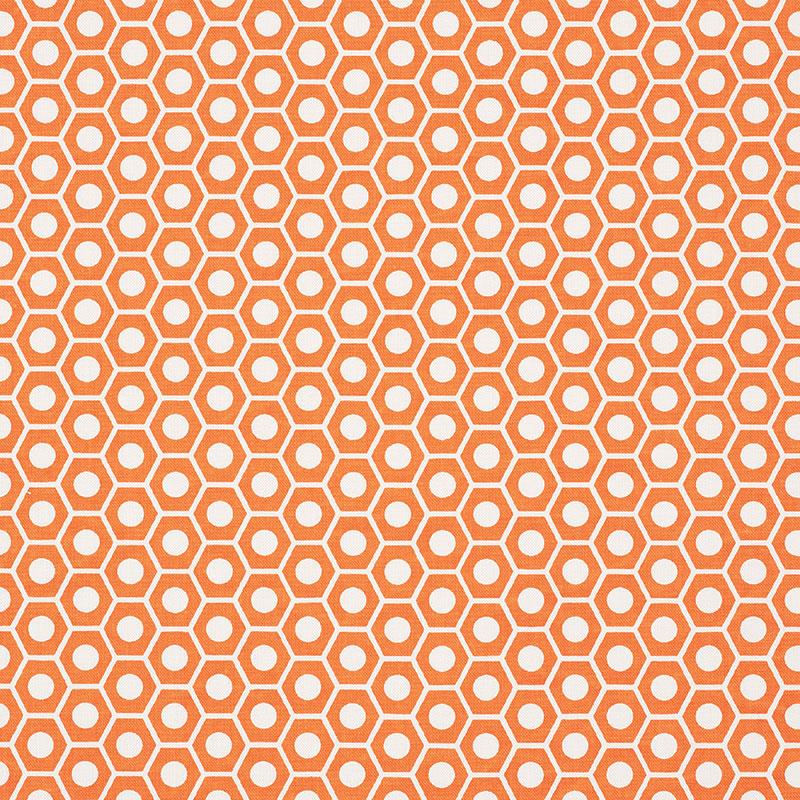 Schumacher Queen B Orange Fabric