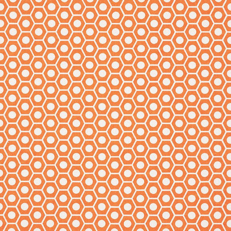 Schumacher Queen B Orange Fabric