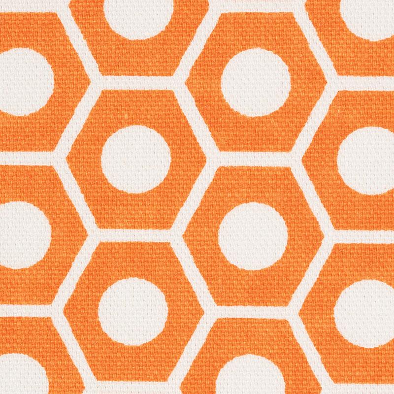 Schumacher Queen B Orange Fabric