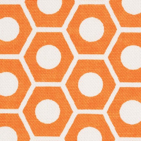 Schumacher Queen B Orange Fabric