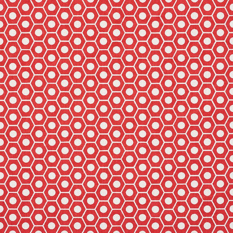 Schumacher Queen B Red Fabric