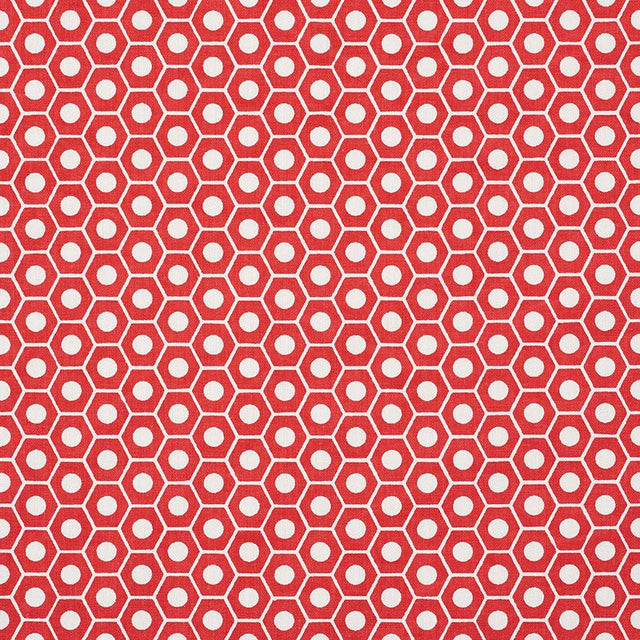 Schumacher Queen B Red Fabric