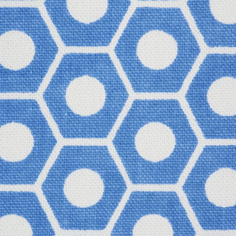 Schumacher Queen B French Blue Fabric