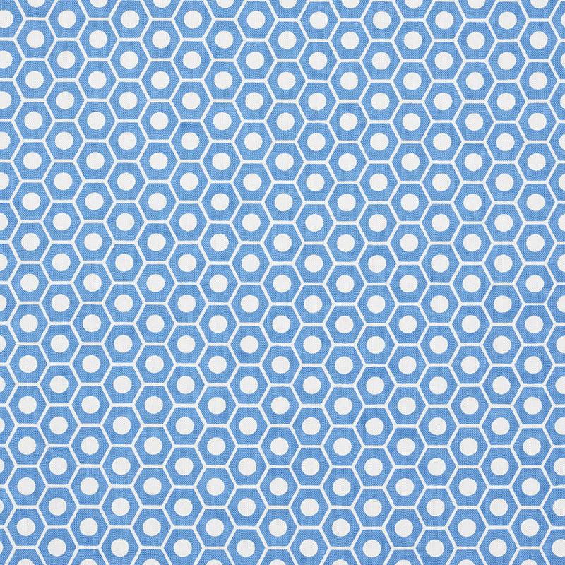 Schumacher Queen B French Blue Fabric