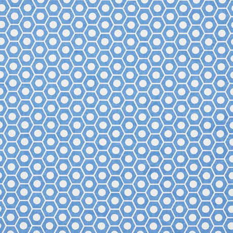 Schumacher Queen B French Blue Fabric
