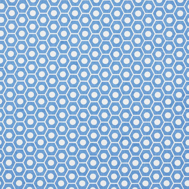 Schumacher Queen B French Blue Fabric