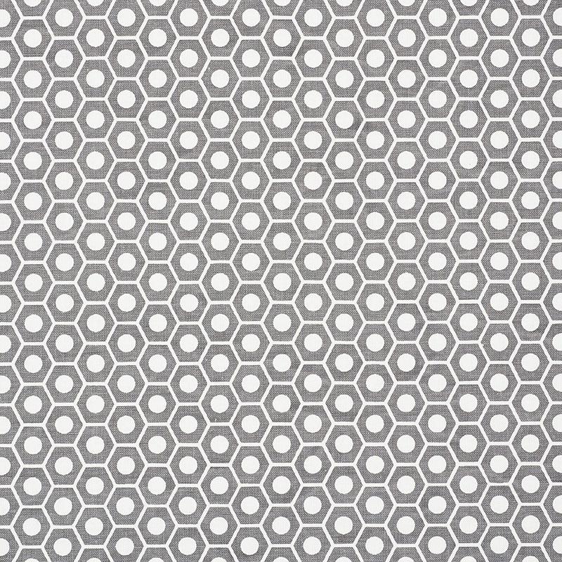 Schumacher Queen B Grey Fabric