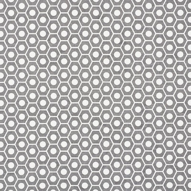 Schumacher Queen B Grey Fabric
