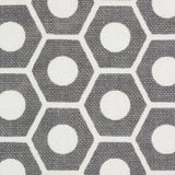 Schumacher Queen B Grey Fabric