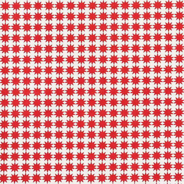 Schumacher Stella Red Fabric