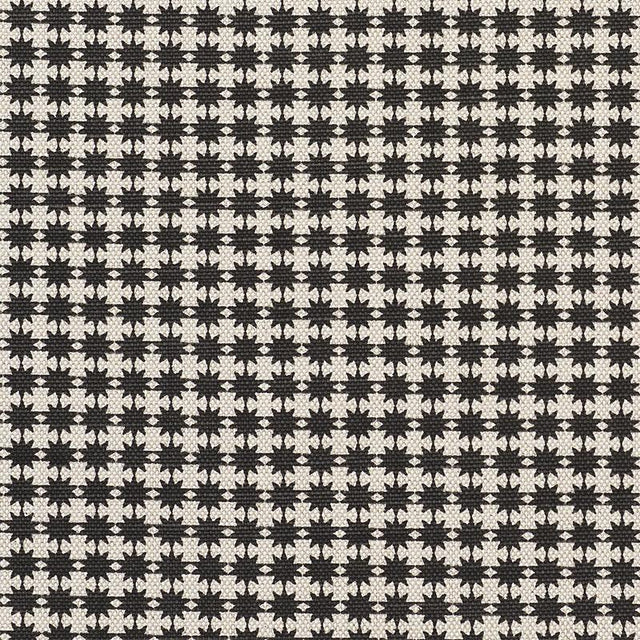 Schumacher Stella Black & Natural Fabric