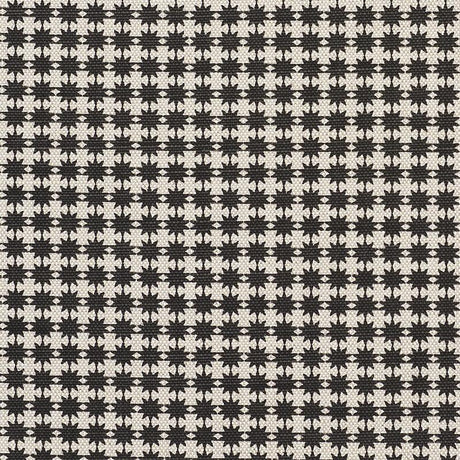 Schumacher Stella Black & Natural Fabric