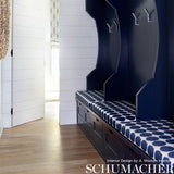 Schumacher Fuzz Navy Fabric