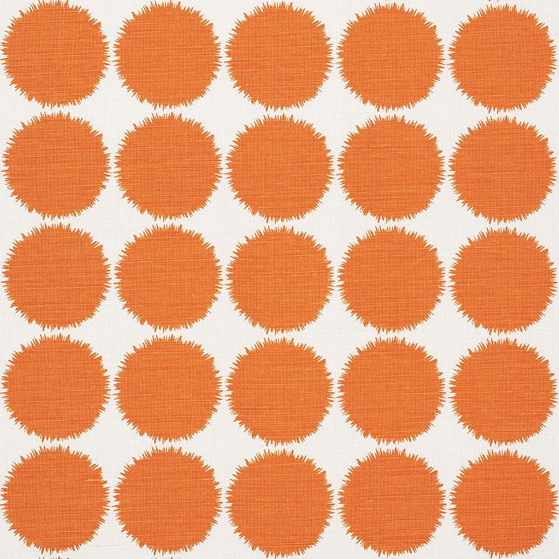 Schumacher Fuzz Orange Fabric
