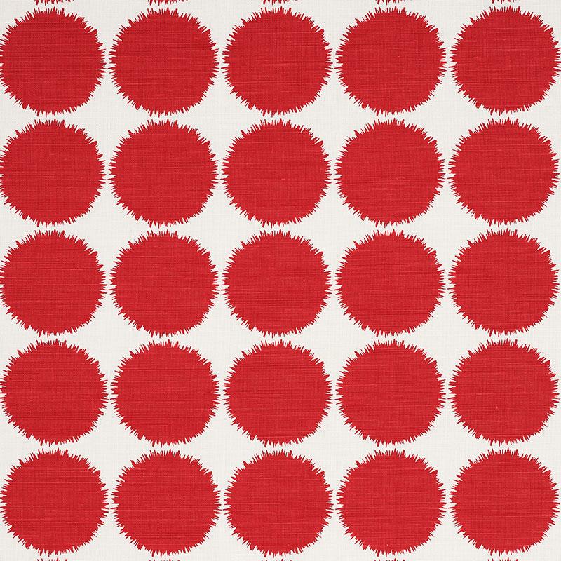 Schumacher Fuzz Red Fabric