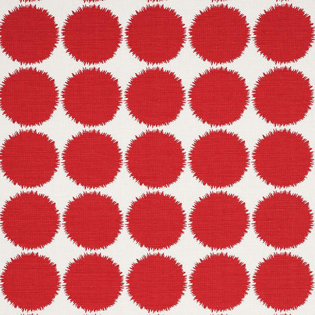 Schumacher Fuzz Red Fabric