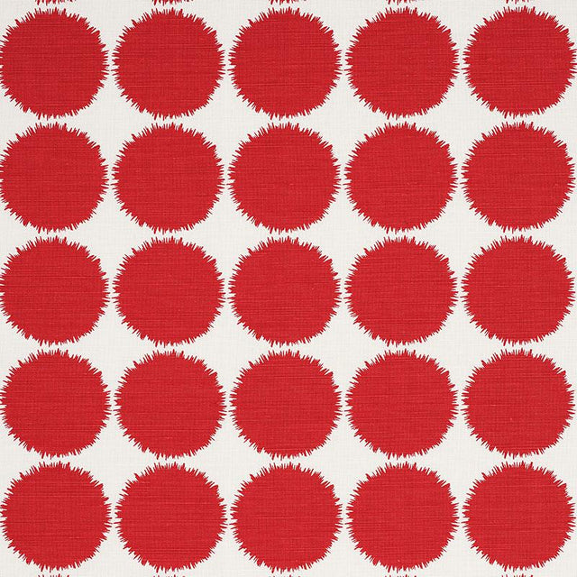 Schumacher Fuzz Red Fabric