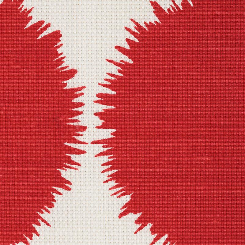 Schumacher Fuzz Red Fabric