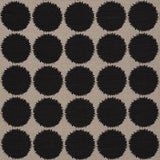 Schumacher Fuzz Black & Natural Fabric