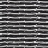 Schumacher Dot Dash Black Fabric