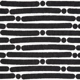 Schumacher Dot Dash Black Fabric