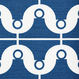 Schumacher London Bridge Blue Fabric