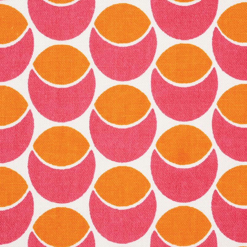 Schumacher Buds Pink & Orange Fabric
