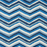 Schumacher Shasta Embroidery Blue Fabric