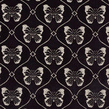 Schumacher Papillon Velvet Onyx Fabric