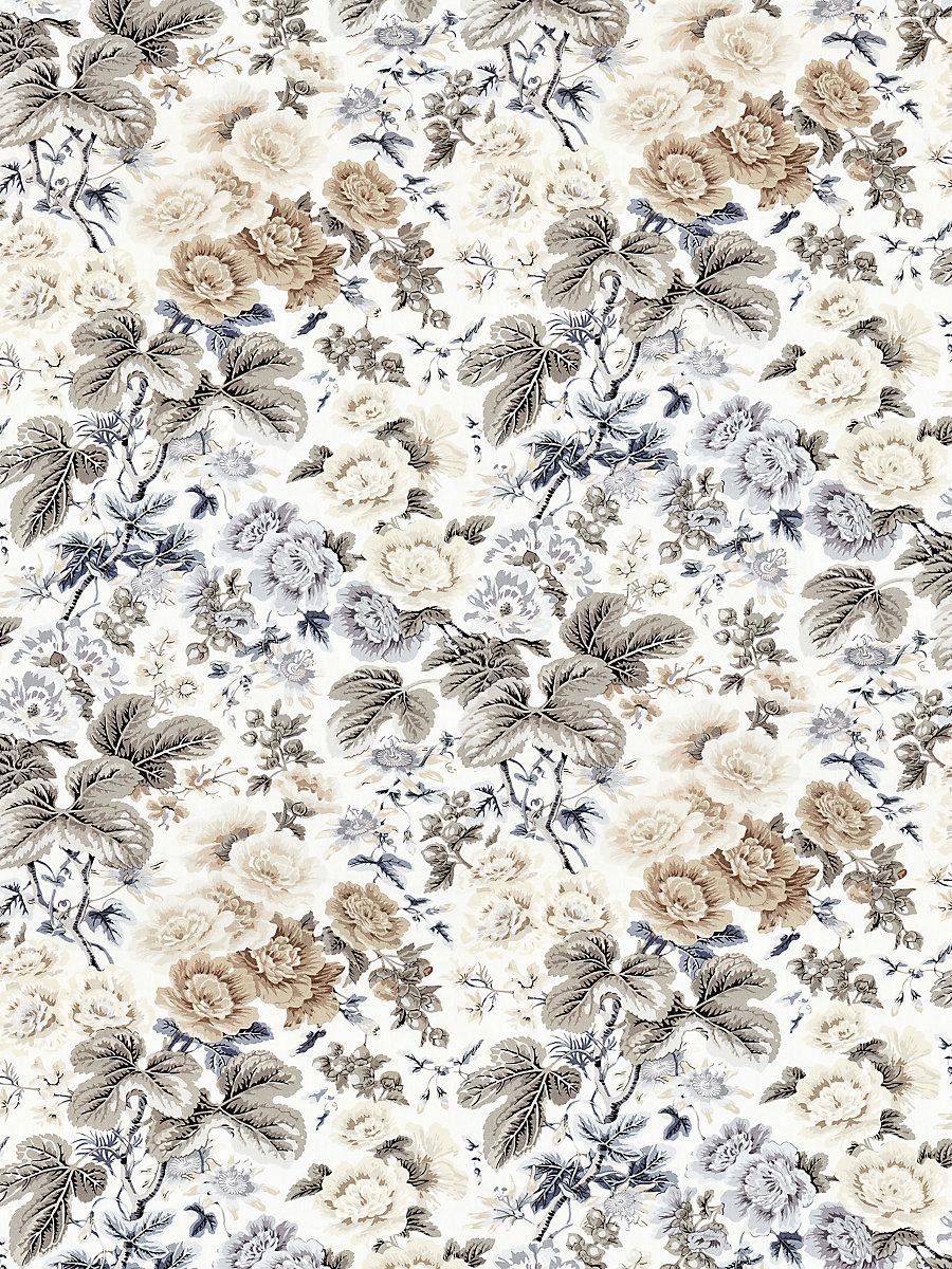 Scalamandre Highgrove Linen Print Winter Sky Fabric