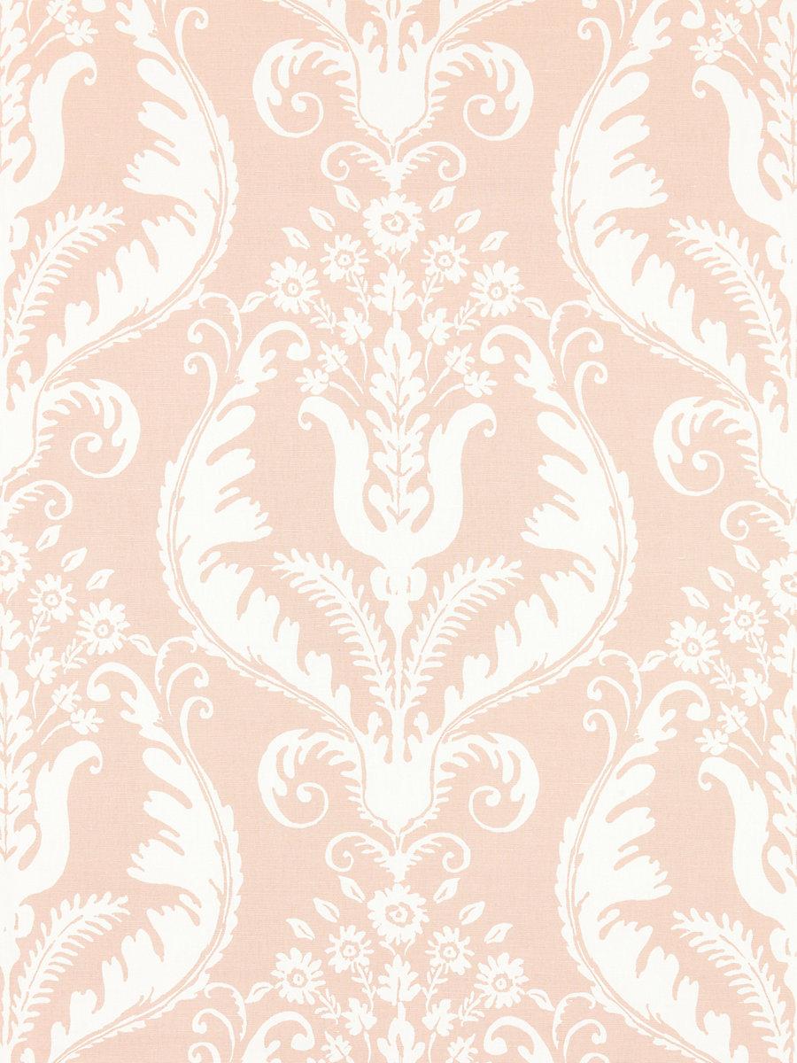 Scalamandre Primavera Linen Print Blush Fabric