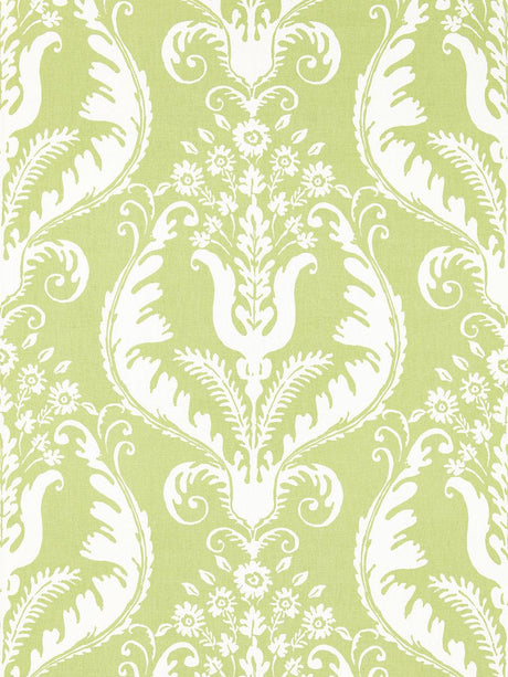 Scalamandre Primavera Linen Print Celery Fabric