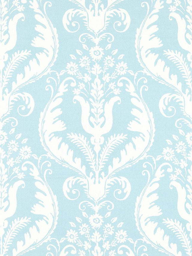 Scalamandre Primavera Linen Print Sky Fabric