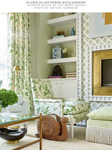 Scalamandre Ascot Linen Print Verdure Fabric