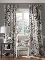 Scalamandre Ascot Linen Print French Grey Fabric