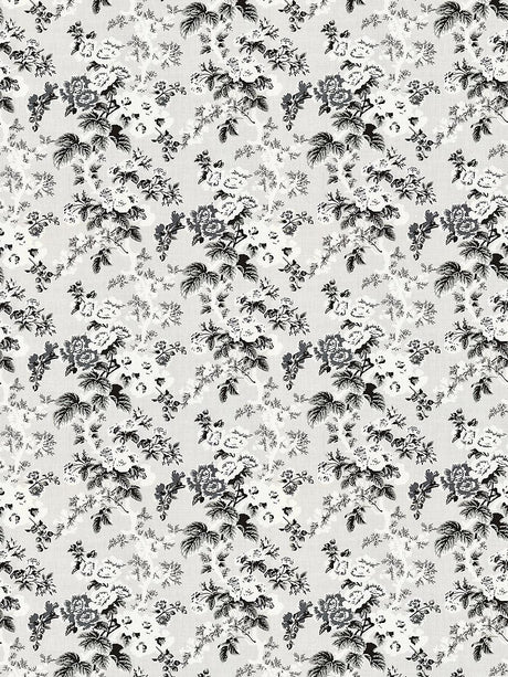 Scalamandre Ascot Linen Print French Grey Fabric