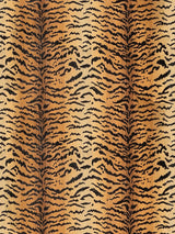 Scalamandre Tigre | Silk Ivory, Gold & Black Fabric