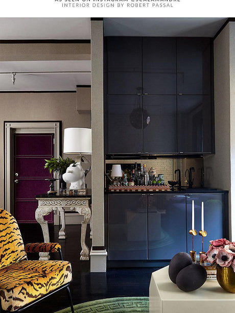 Scalamandre Tigre | Silk Ivory, Gold & Black Fabric