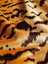 Scalamandre Tigre | Silk Ivory, Gold & Black Fabric