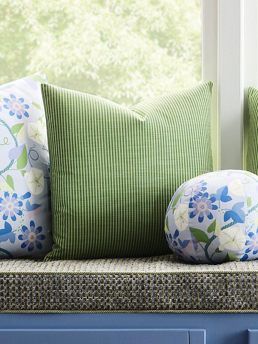 Scalamandre Tisbury Stripe Fern Fabric