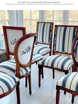 Scalamandre Sconset Stripe Indigo Fabric