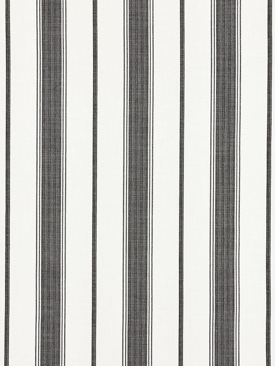 Scalamandre Sconset Stripe Carbon Fabric