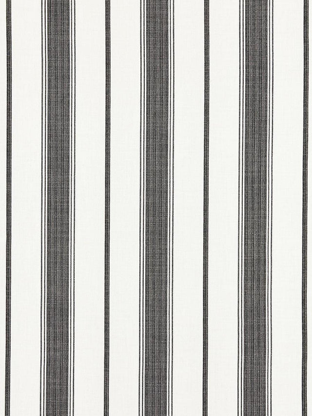 Scalamandre Sconset Stripe Carbon Fabric