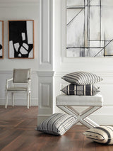 Scalamandre Sconset Stripe Carbon Fabric