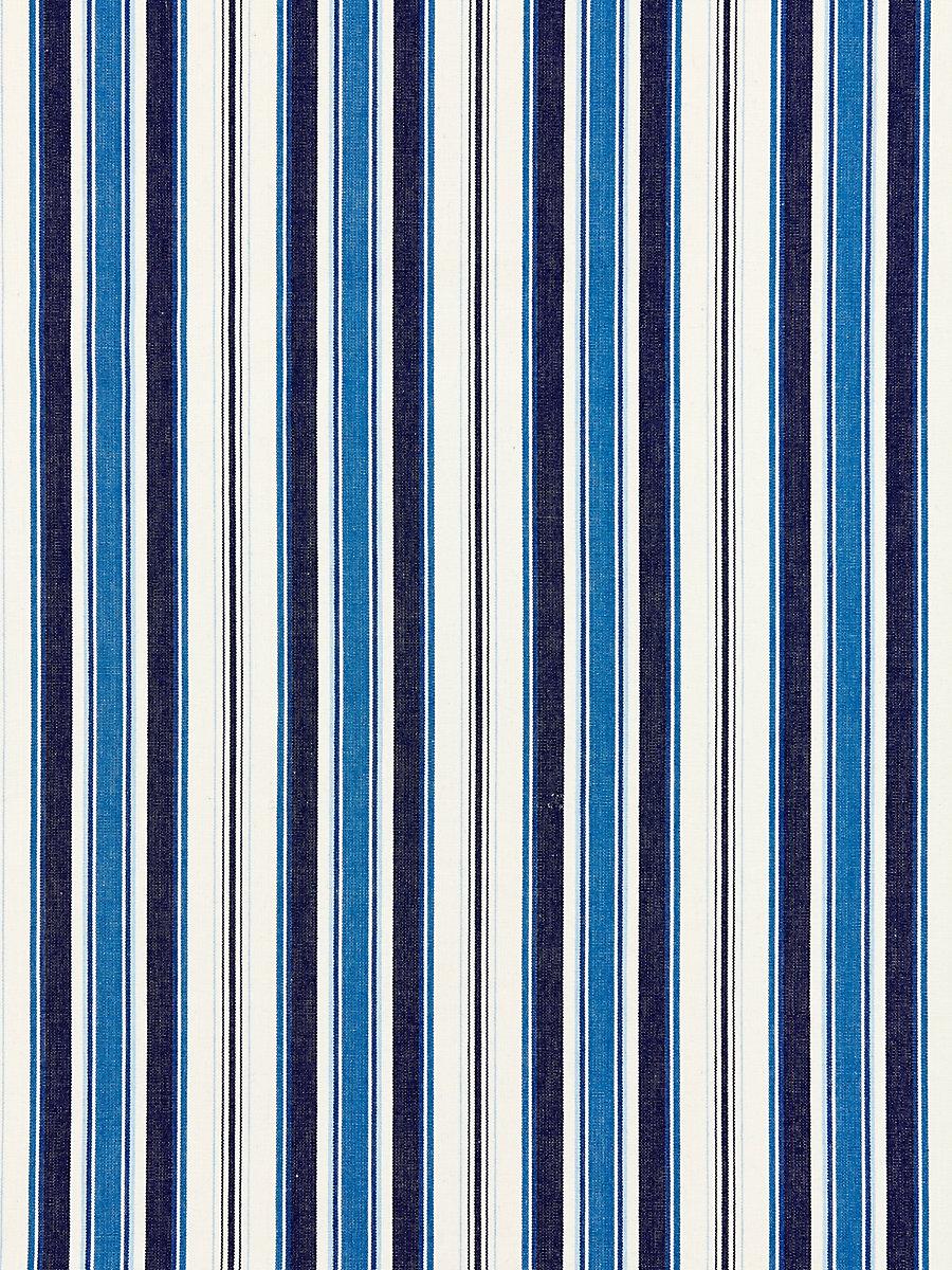 Scalamandre Andover Cotton Stripe Indigo Fabric