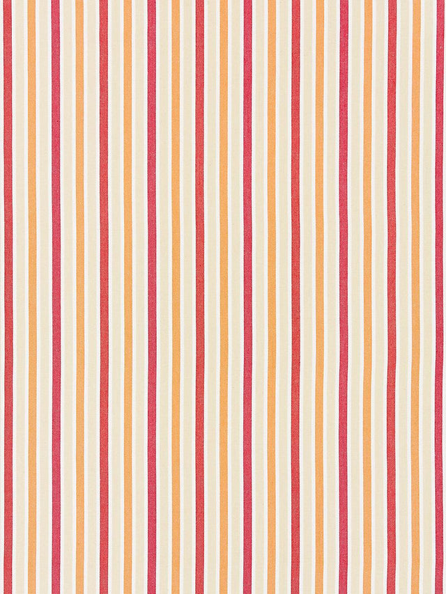 Scalamandre Leeds Cotton Stripe Coral Fabric
