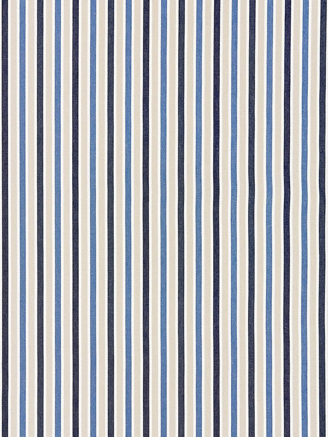Scalamandre Leeds Cotton Stripe Indigo Fabric