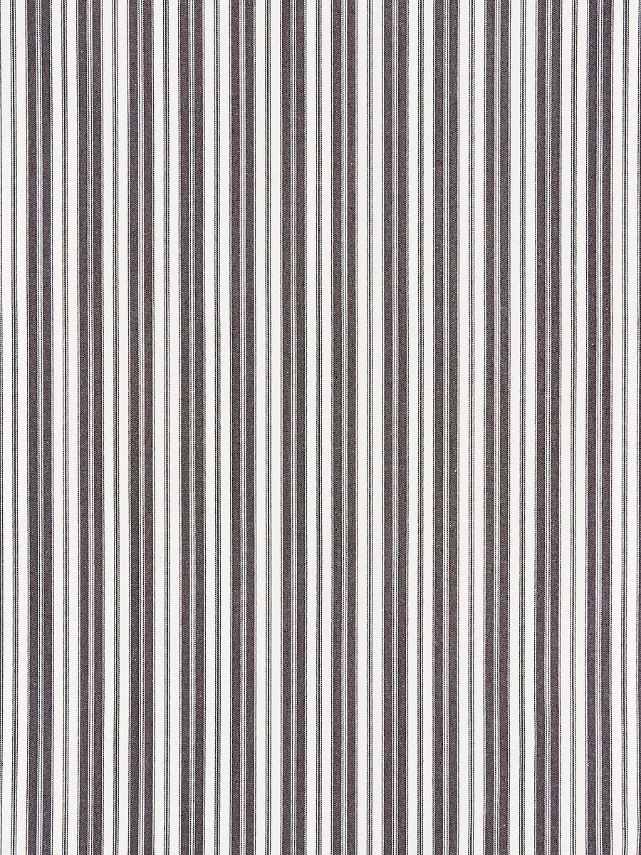 Scalamandre Devon Ticking Stripe Charcoal Fabric
